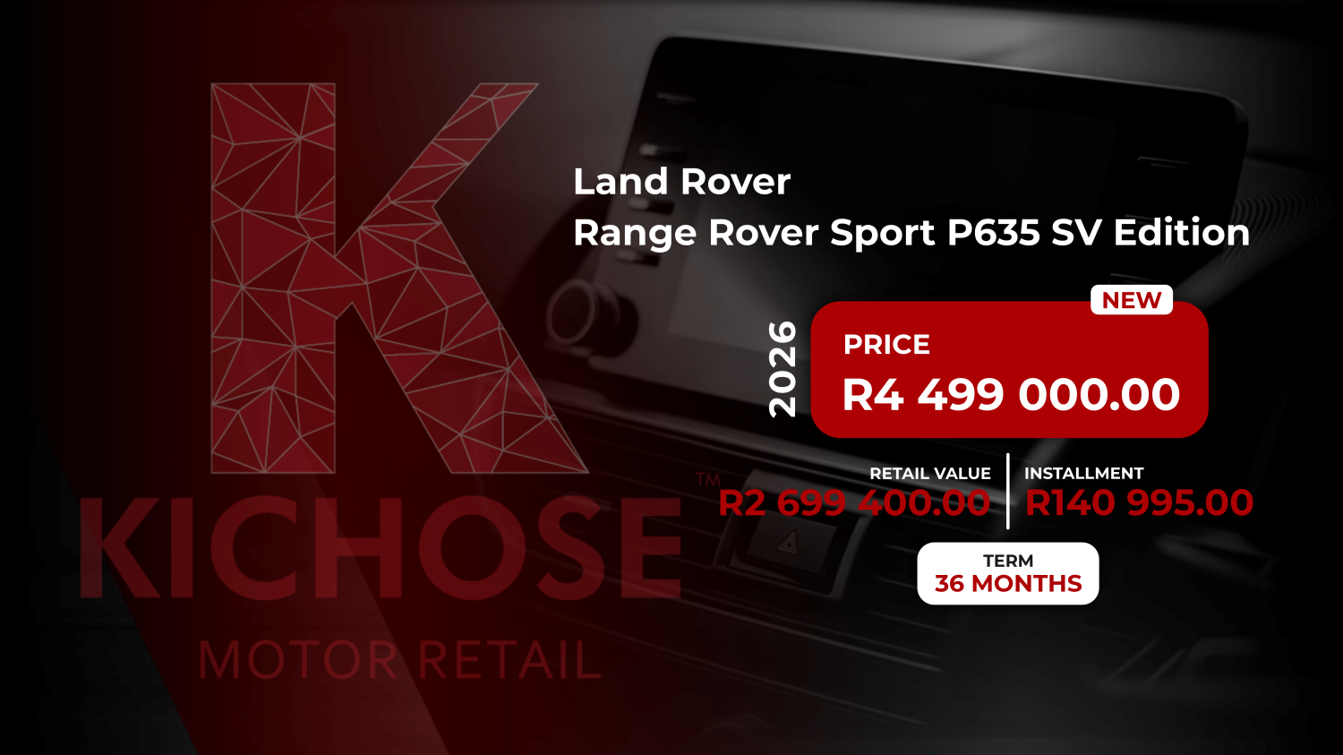 
								2026 Land Rover Range Rover P635 SV Edition full									