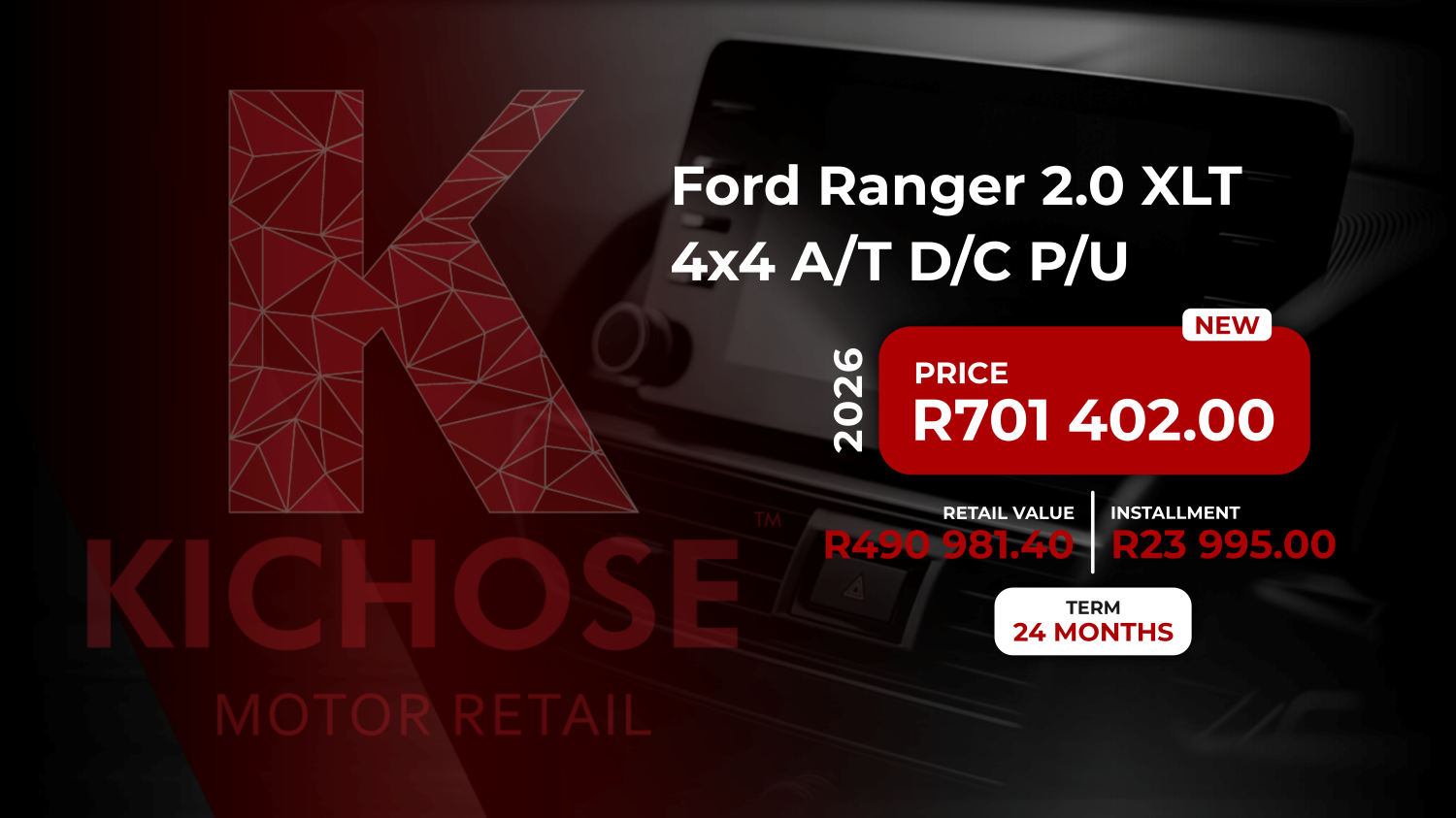 
								Ford Ranger 2.0D XLT 4×4 A/T D/C P/U full									